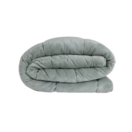 Çift Kişilik Çift Taraflı Welsoft Comforter Yorgan Seti Yeşil 195x215 cm - Dormio Soft Bloom Serisi - 6