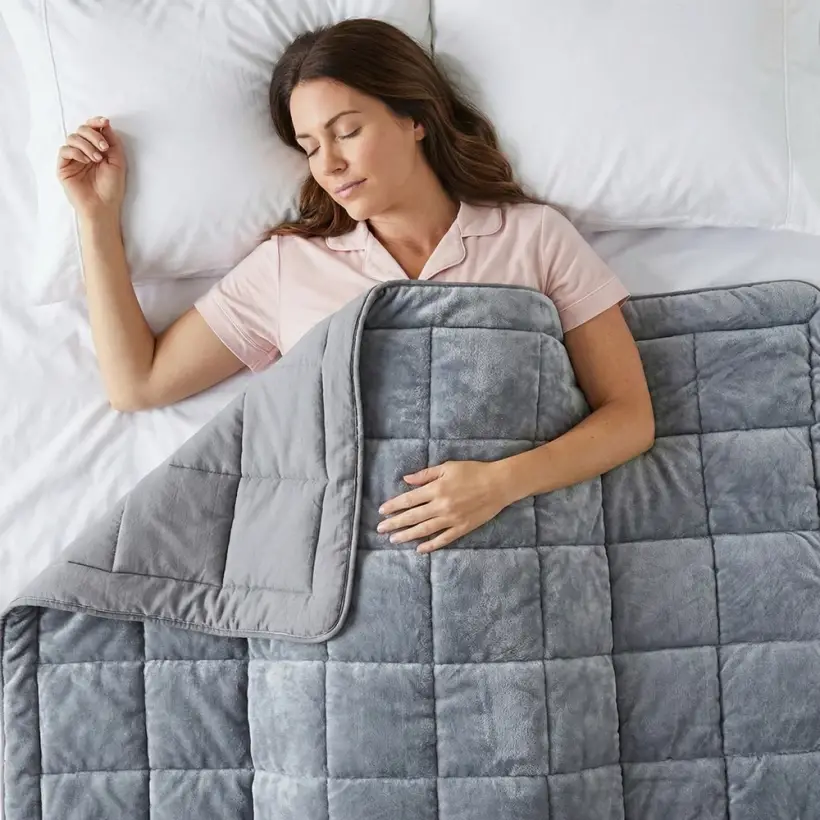 Çift Kişilik Çift Taraflı Welsoft Yorgan Gri 195x215 cm - Velour Serisi - Penelope