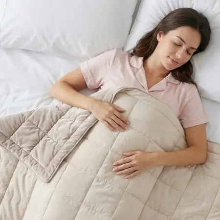 Çift Kişilik Çift Taraflı Welsoft Yorgan Taş 195x215 cm - Velour Serisi - 2