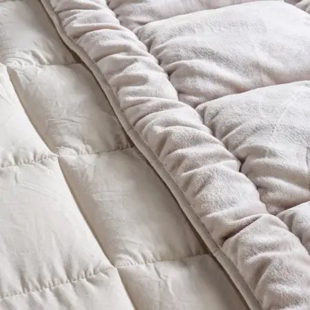 Çift Kişilik Çift Taraflı Welsoft Yorgan Taş 195x215 cm - Velour Serisi - 4