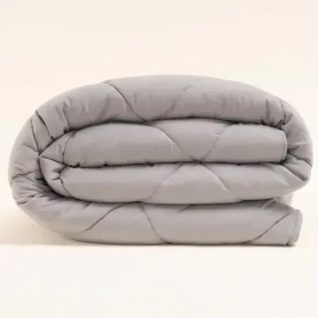 Microfiber Kumaş Çift Kişilik Gri Yastık Yorgan Seti - Colors in Comfort - 2