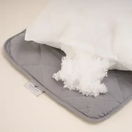 Microfiber Kumaş Çift Kişilik Gri Yastık Yorgan Seti - Colors in Comfort - 6