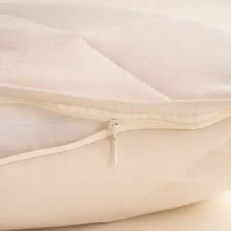 Microfiber Kumaş Çift Kişilik Krem Yastık Yorgan Seti - Colors in Comfort - 5