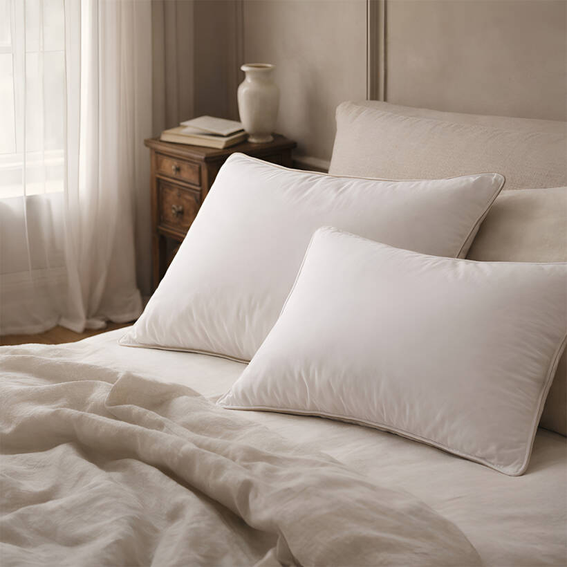 Çift Konfor Kaz Tüyü 2'li Yastık Seti - PENELOPE
