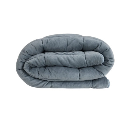 Çift Taraflı Welsoft Comforter Yorgan Seti Mavi - Dormio Soft Bloom Serisi - 6