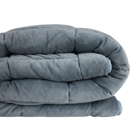 Çift Taraflı Welsoft Comforter Yorgan Seti Mavi - Dormio Soft Bloom Serisi - 7
