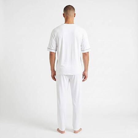Cooling Jersey Erkek Pijama Takımı - Beyaz - 4