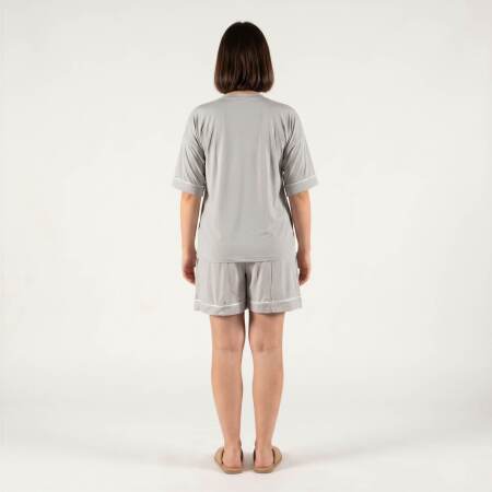 Cooling Jersey Kadın Pijama Takımı - Gri - 3