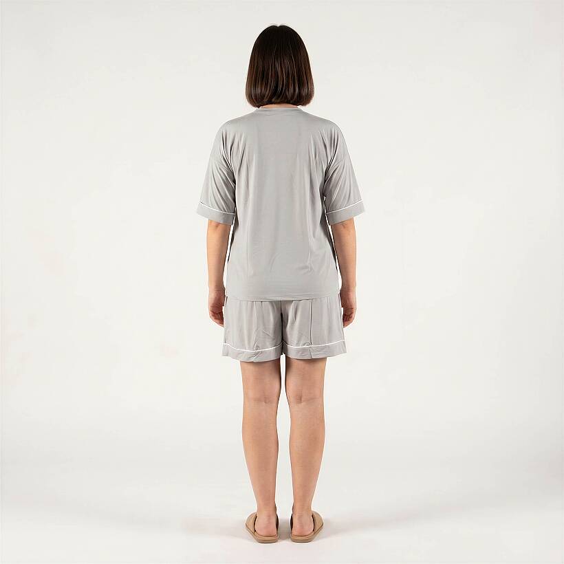 Cooling Jersey Kadın Pijama Takımı - L/XL - Gri - 