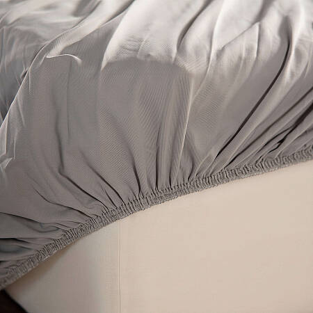 Cooling Sheet Gri Çift Kişilik Lastikli Çarşaf Seti - OTHELLO (1)