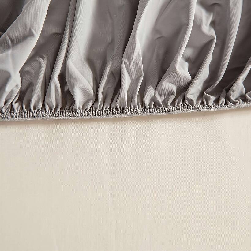 Cooling Sheet Gri Çift Kişilik Lastikli Çarşaf Seti - 