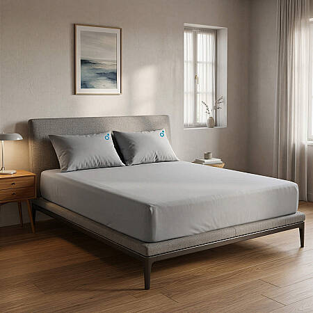 Cooling Sheet Gri Çift Kişilik Lastikli Çarşaf Seti - OTHELLO