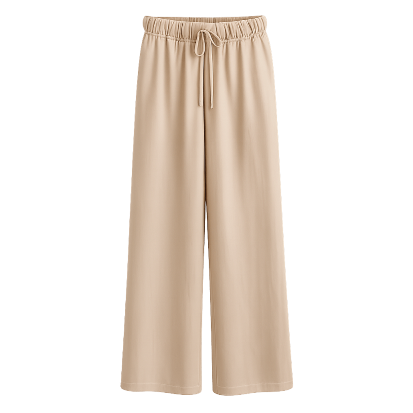 Diego Keten Cepsiz Pantolon Natural - 