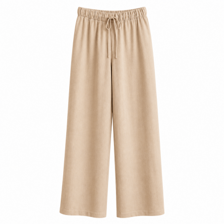 Diego Keten Cepsiz Pantolon Natural - 3