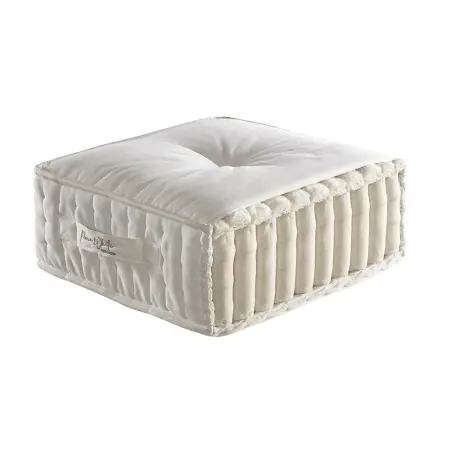 Doğal Pamuk, 1000 Count Pocket Yay Sistemli, El Yapımı Yatak 120x200 cm - Pure White - 12