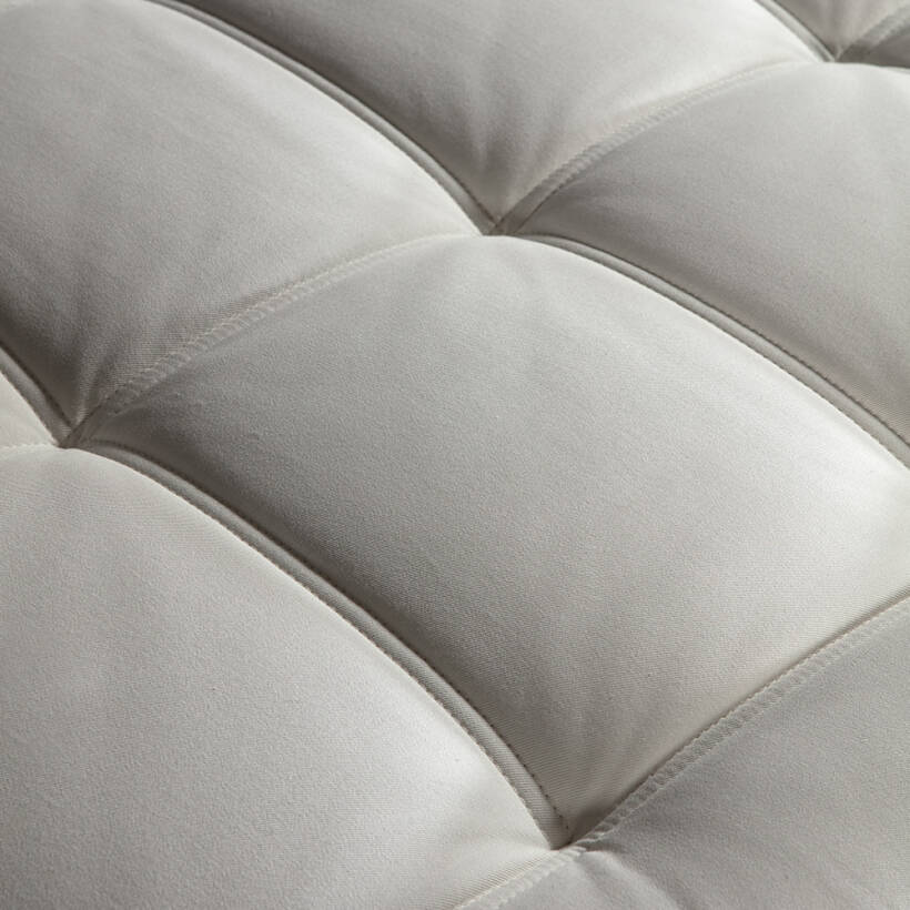 Doğal Pamuk, 1000 Count Pocket Yay Sistemli, El Yapımı Yatak 200x200 cm - Pure White - 