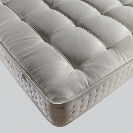 Doğal Pamuk, 1.000 Count Pocket Yay Sistemli, El Yapımı Yatak - Pure White - 6