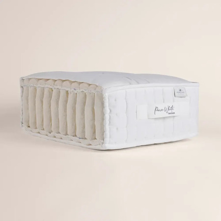 Doğal Pamuk, 1.000 Count Pocket Yay Sistemli, El Yapımı Yatak - Pure White - 11