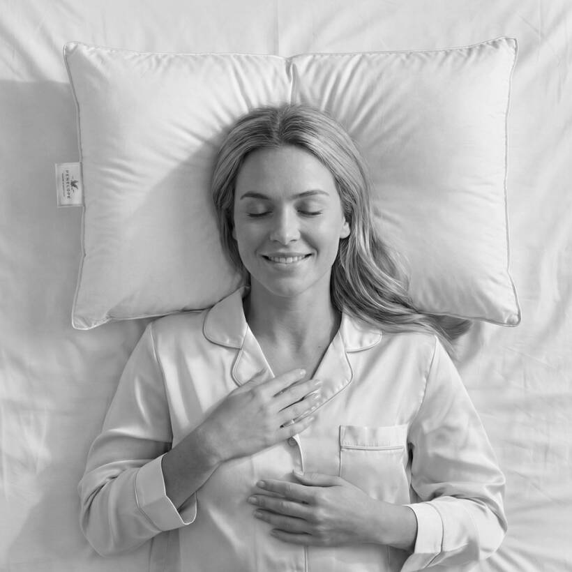 Tüy Geçirmez Kaz Tüyü Yastık - Dove Firm Serisi - Penelope