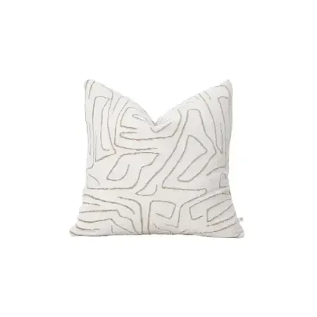 Elera Kırlent Kılıfı 45x45 cm Ekru-Bej - 1