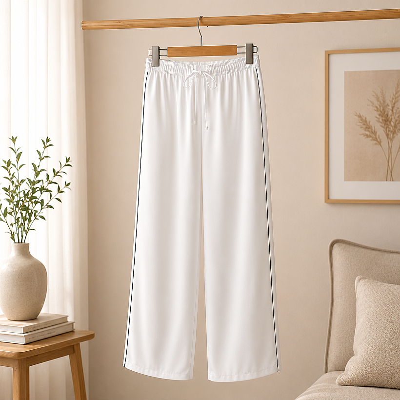 Emma Cepsız Pantolon Beyaz S-M - 