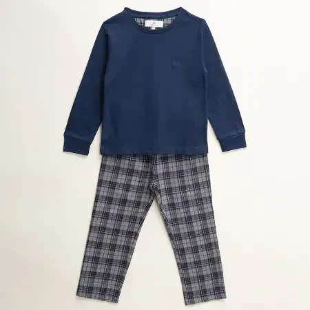 Erkek Çocuk Pijama Takımı 7-8 Yaş Lacivert - Penelope
