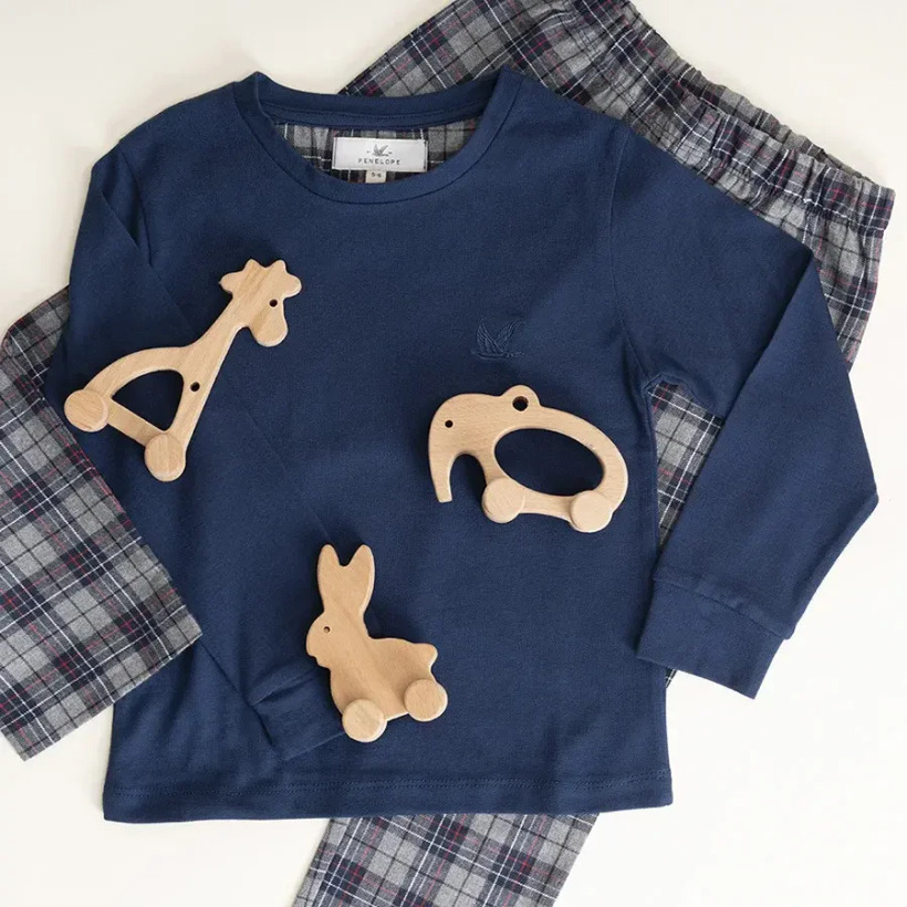 Erkek Çocuk Pijama Takımı Lacivert - 