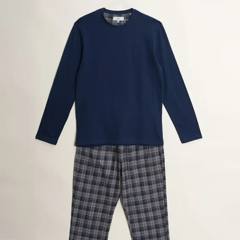 Erkek Pijama Takımı L Lacivert - Penelope