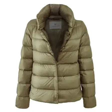 %100 Kaz Tüyü Fiora Kadın Kısa Mont - Bej/L - 1