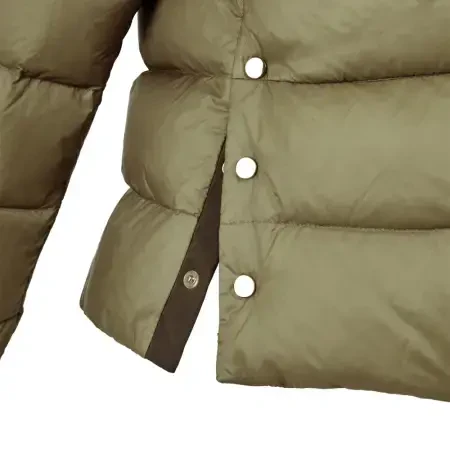 %100 Kaz Tüyü Fiora Kadın Kısa Mont - Bej/XL - 5