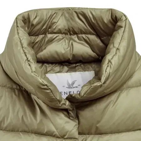 %100 Kaz Tüyü Fiora Kadın Kısa Mont - Bej/XL - 7