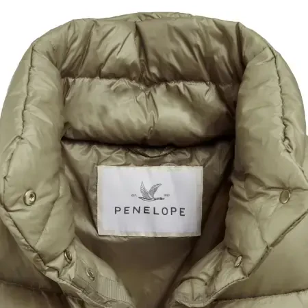 %100 Kaz Tüyü Fiora Kadın Kısa Mont - Bej/XL - 9