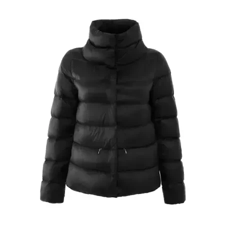 %100 Kaz Tüyü Fiora Kadın Kısa Mont - Siyah /XL - 1