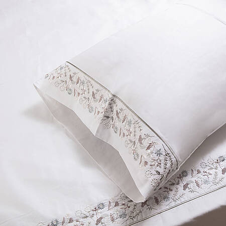 %100 Pamuk Saten Çift Kişilik Nevresim Seti 240x220 cm - Gardenia Serisi - PENELOPE (1)