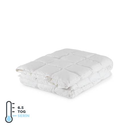 6,5 Tog %100 Kaz Tüyü Tek Kişilik Yorgan 155x215 cm - Gold Serisi - Penelope