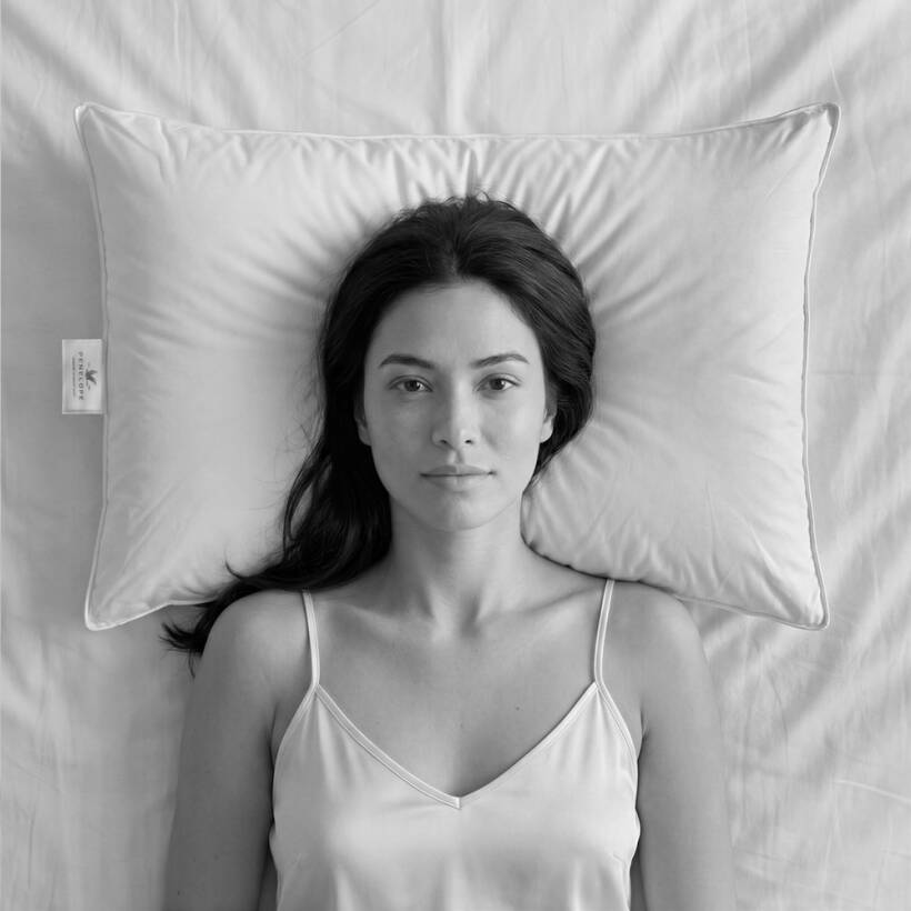 Isı Dengeleyici %100 Kaz Tüyü Yastık 50x70 cm - Gold Firm Serisi - Penelope