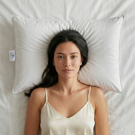 Isı Dengeleyici %100 Kaz Tüyü Yastık 50x70 cm - Gold Firm Serisi - Penelope