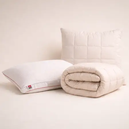 GOTS Organik Pamuk ve Ayarlanabilir Destekli Çift Kişilik Uyku Seti - PENELOPE (1)