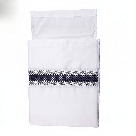 %100 Pamuk Saten Çift Kişilik Lacivert Nevresim Seti 200x220 cm - Harmony Serisi - 3