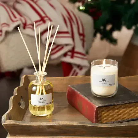 Yılbaşı Jasmine Bloom Kutulu Hediye Seti (Oda Kokusu & Mum) - PENELOPE