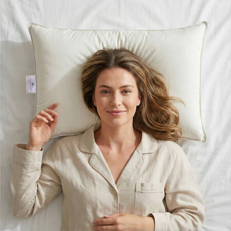 %100 Kaz Tüyü ve Mikrojel Dolgulu Çift Taraf Kullanımlı Yastık - Opal Serisi - 1