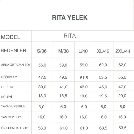 %100 Kaz Tüyü Yelek Siyah XS - Rita Koleksiyonu - 9