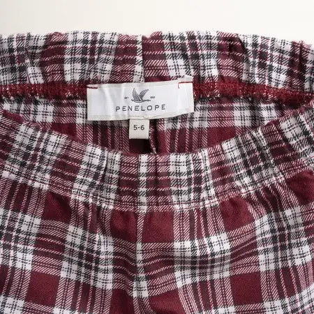 Kız Çocuk Pijama Takımı 5-6 Yaş Bordo - 3