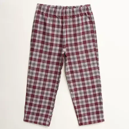 Kız Çocuk Pijama Takımı 9-10 Yaş Bordo - 4