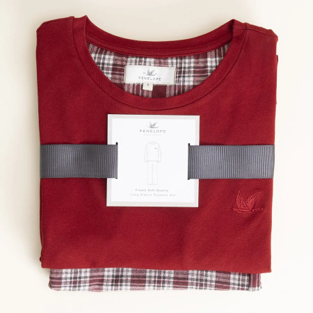 Kız Çocuk Pijama Takımı Bordo - 2