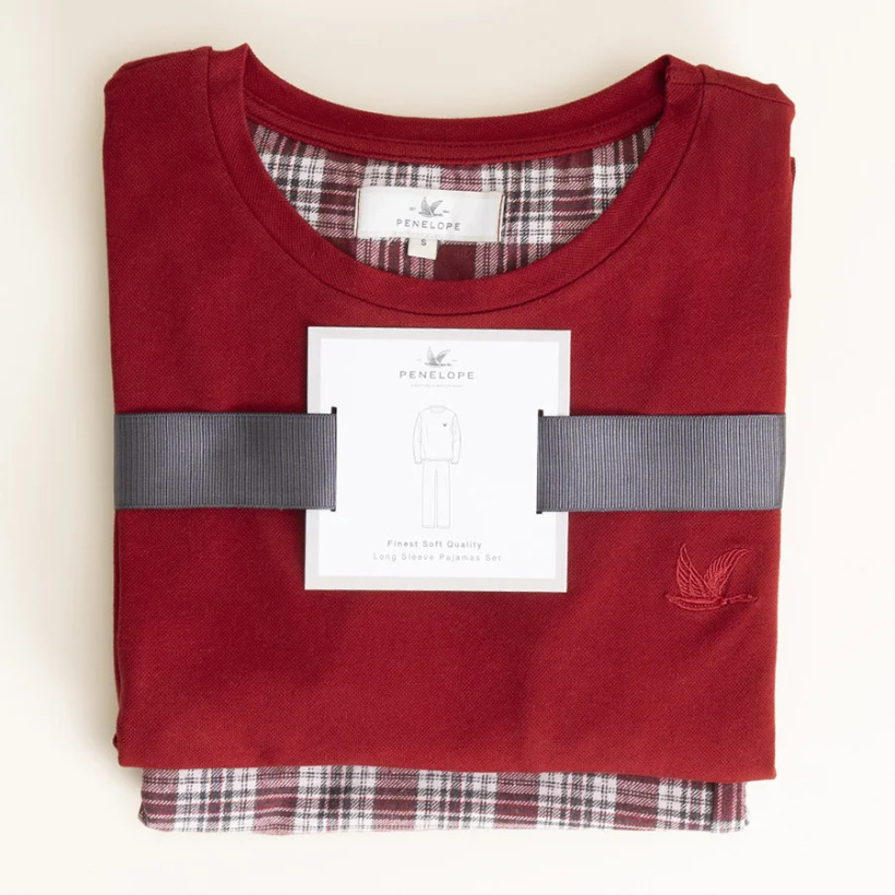 Kız Çocuk Pijama Takımı Bordo - 