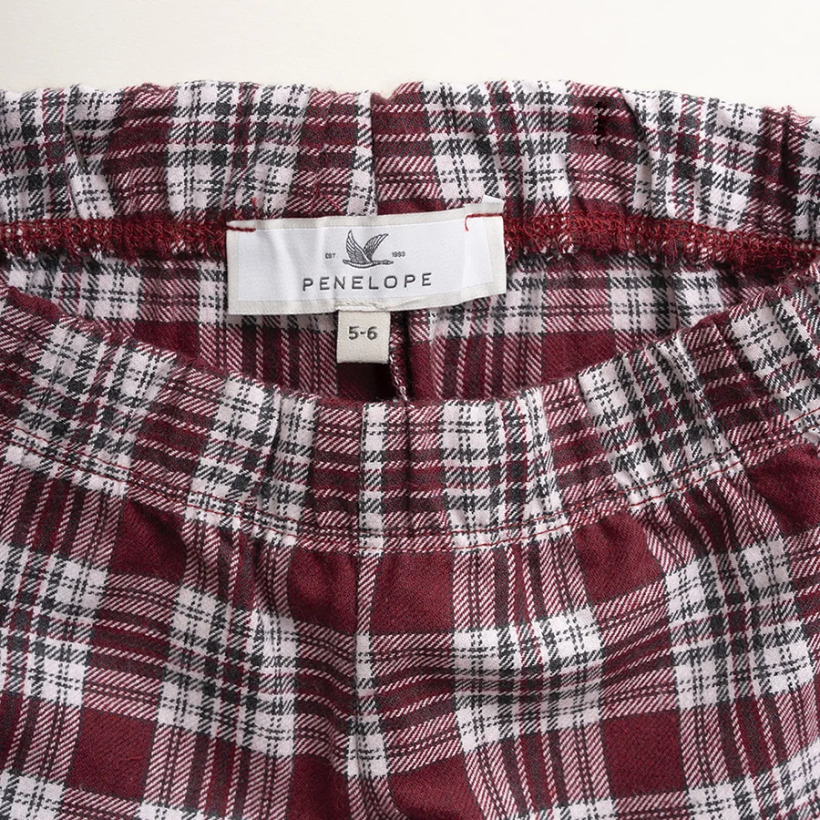 Kız Çocuk Pijama Takımı Bordo - 