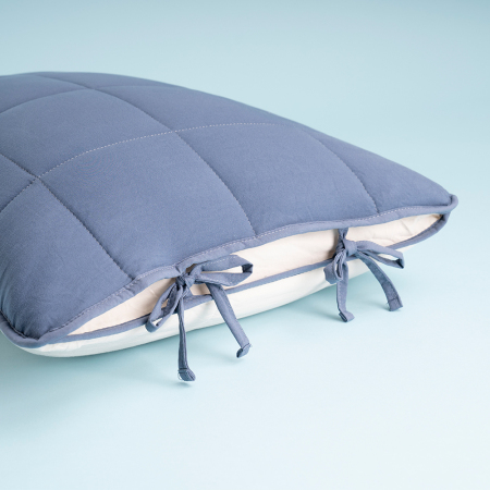 Kullanımı Kolay Çift Kişilik Yastık Alezi Ve Yorgan Seti 220x240 cm Denim - Egeo Life Serisi - 3