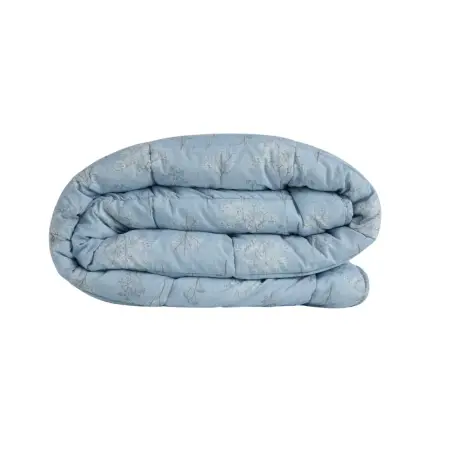 Kullanımı Kolay Çift Kişilik Yorgan 195x215 cm Mavi - Dormio Bloom Serisi - 5