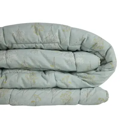 Kullanımı Kolay Çift Kişilik Yorgan 195x215 cm Yeşil - Dormio Bloom Serisi - 6